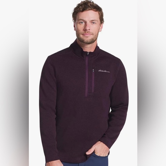 NWT;Eddie Bauer Radiator Fleece Quarter-Zip Pullover Sweater - Picture 1 of 6